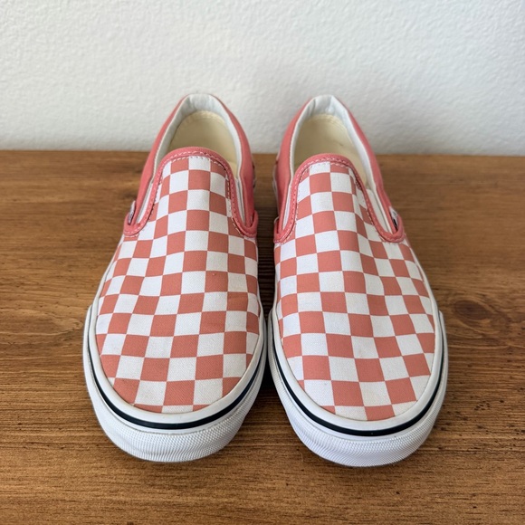 Vans Checkerboard Slip-On in Blush Pink and White - Picture 5 of 10